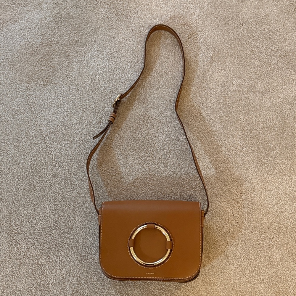 Frame Leather Crossbody Bag